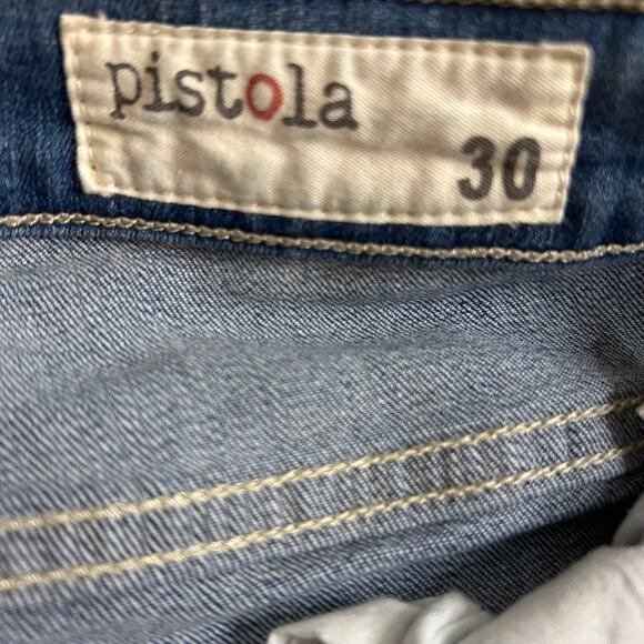 Pistola Anais Zip Cuff Skinny Distressed Jeans Denim Womens Size 30 - Picture 4 of 14